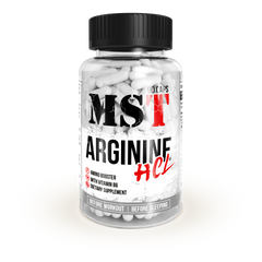 MST Nutrition, L-аргінін, Arginine HCL, 90 капсул (MST-16024), фото