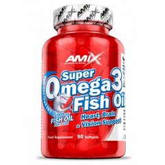 Amix, Супер Омега 3, 1000 мг, 90 гелевих капсул (817954), фото