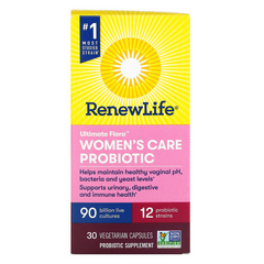 Renew Life, Ultimate Flora, пробиотик Women's Care для женщин, 90 млрд живых культур, 30 вегетарианских капсул (REN-12100), фото