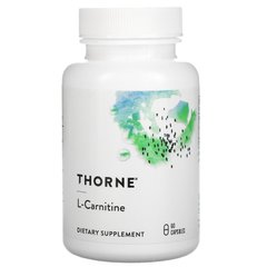 Thorne Research, L-карнітин, 330 мг, 60 капсул (THR-50202), фото