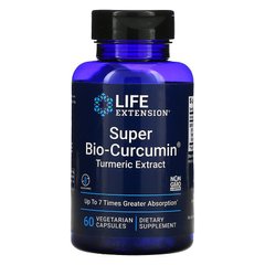 Life Extension, Super Bio-Curcumin, куркумін, 60 вегетаріанських капсул (LEX-40706), фото