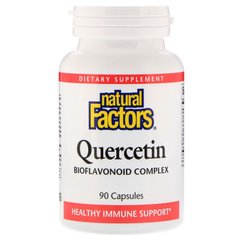 Кверцетин (Quercetin), Natural Factors, 90 капсул (NFS-01387), фото
