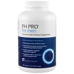Репродуктивное здоровье мужчин, FH Pro For Men, Fairhaven Health, добавка для улучшения фертильности клинического класса, 180 капсул (FHH-00218), фото