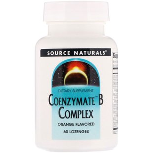 Source Naturals, комплекс ферментованих вітамінів групи B, апельсиновий смак, 60 таблеток для розсмоктування (SNS-00275), фото