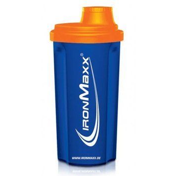IronMaxx, Шейкер IM-Shaker, океанський синій/неоновий апельсин, 700 мл (815249), фото