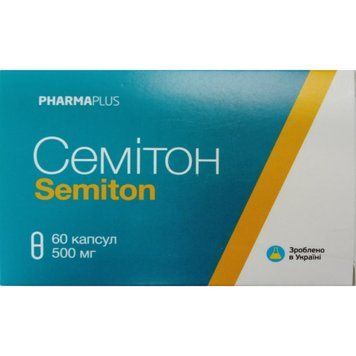 Семитон источник аминокислот витамина В6 и магния 500 мг - 60 капсул, фото