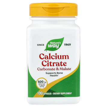 Цитрат кальция 250 мг Nature's Way Calcium Citrate - 100 капсул, фото