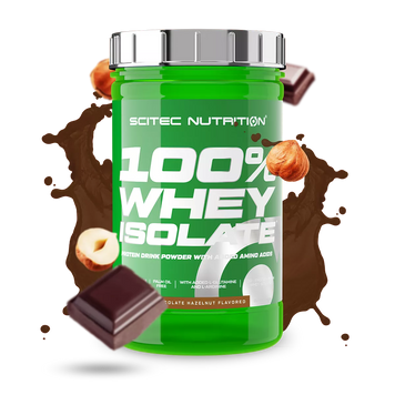 Протеин изолят Scitec Nutrition 100% Whey Isolate | шоколад + лесной орех - 700 г, фото