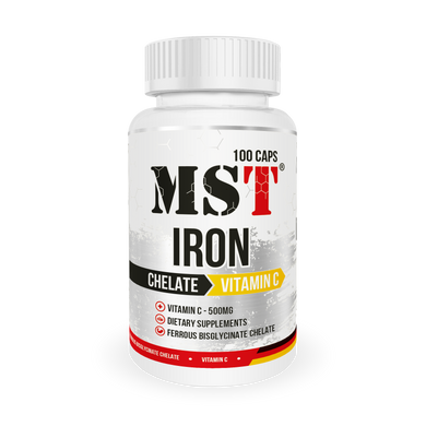 MST Nutrition, Железо + Витамин С, 100 капсул (MST-00317), фото