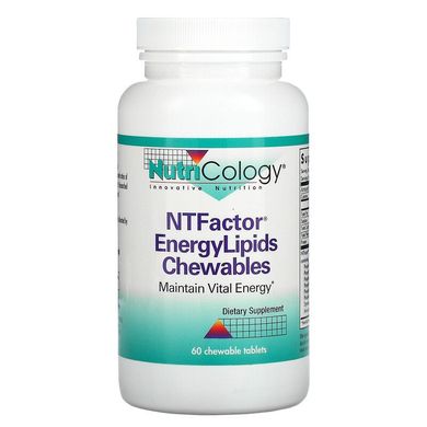 Nutricology, NTFactor EnergyLipids, 60 жевательных таблеток (ARG-56760), фото