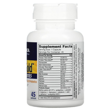 Enzymedica, Digest Gold + пробиотики, 45 капсул (ENZ-29110), фото
