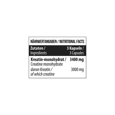 Креатин моногідрат 3400 мг MST Creatine Monohydrate - 90 капсул, фото