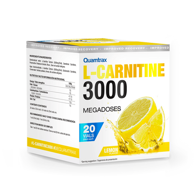 Quamtrax, L-Carnitine 3000, лимон, 20 флаконов (820532), фото