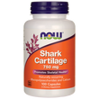 Акулий хрящ, Shark Cartilage, Now Foods, 750 мг, 100 капсул, (NOW-03270), фото