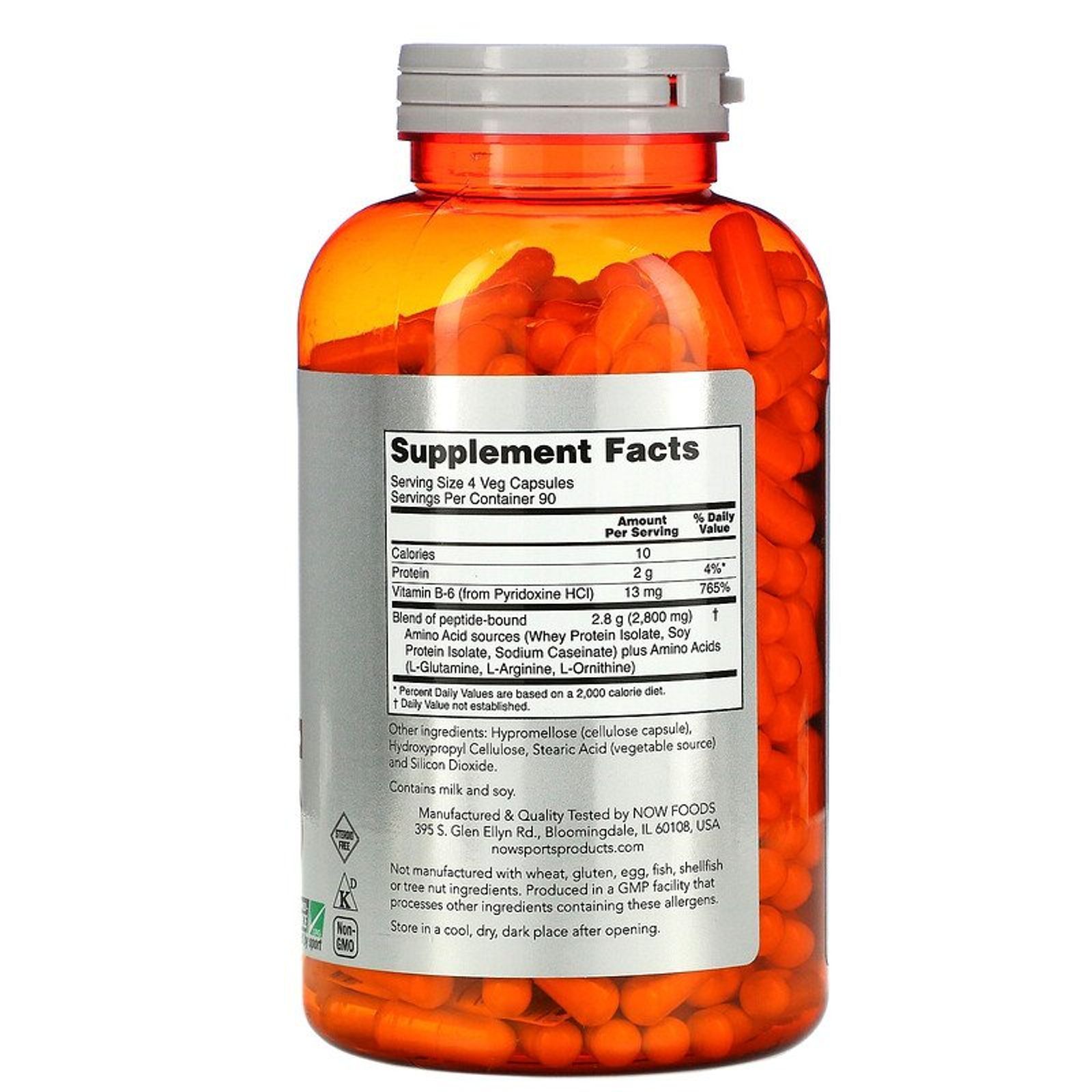 Complete Now Купити Амінокислотний комплекс NOW Foods Amino Complete - 360 рослинних ...