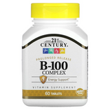 21st Century, Комплекс B-100, замедленное высвобождение, 60 таблеток (CEN-22282), фото