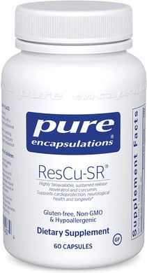 Ресвератрол і куркумін, ResCu-SR, Pure Encapsulations, 60 капсул (PE-01407), фото