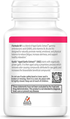 Витриманий екстракт часнику для підтримки при стресі та втомі Kyolic Aged Garlic Extract Stress & Fatigue Relief - 100 таблеток, фото