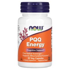 NOW Foods, добавка для енергії з піролохінолінхіноном, 20 мг, 30 вегетаріанських капсул (NOW-03168), фото