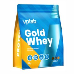 VPLab, Gold Whey, сироватковий протеїн, зі смаком шоколаду, 500 г (VPL-36169), фото