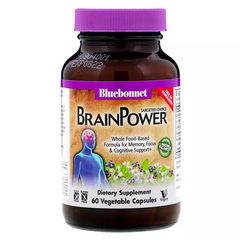 Bluebonnet Nutrition, Targeted Choice, Brain Power, поддержка мозга, 60 растительных капсул (BLB-02054), фото