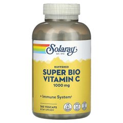Solaray, Super Bio Vitamin C, буферизований вітамін С, 500 мг, 360 вегетаріанських капсул (SOR-04462), фото