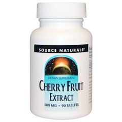 Экстракт вишни, Source Naturals, 500 мг, 90 таблеток (SNS-01681), фото