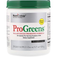 Nutricology, ProGreens с улучшенной формулой с пробиотиками, 265 г (ARG-51540), фото