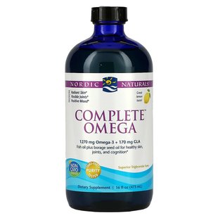 Nordic Naturals, Complete Omega, з лимонним смаком, 473 мл (NOR-02774), фото