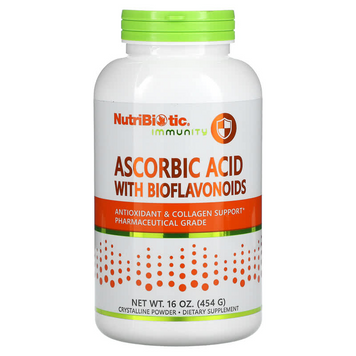 NutriBiotic, Immunity, аскорбінова кислота з біофлавоноїдами, 454 г (NBC-00301), фото