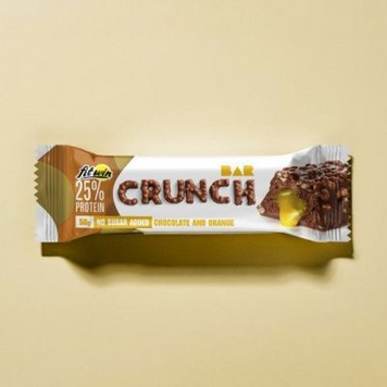 FitWin, Crunch Bar 25%, без цукру, шоколад та апельсин, 50 г - 1/12 (FTW-23090), фото
