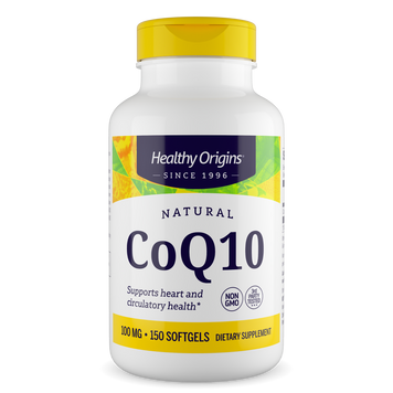 Healthy Origins, Коэнзим Q10 (CoQ10), для сердца и энергии, без глютена, Non-GMO, 100 мг, 150 мягких капсул (HOG-35017), фото