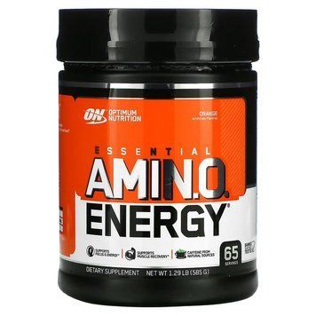 Optimum Nutrition, Essential Amin.O. Energy, охолоджувач з апельсином, 585 г (OPN-02290), фото
