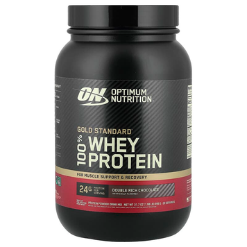 Optimum Nutrition Gold Standard 100% Whey сывороточный протеин | двойной насыщенный шоколад - 899 г, фото