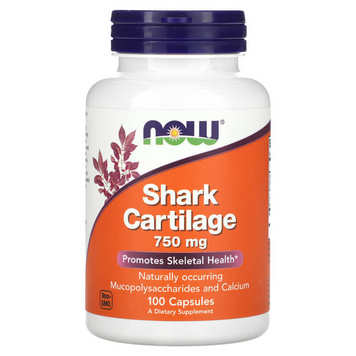 Now Foods, Shark Cartilage, Акулячий хрящ, 750 мг, 100 капсул (NOW-03270), фото