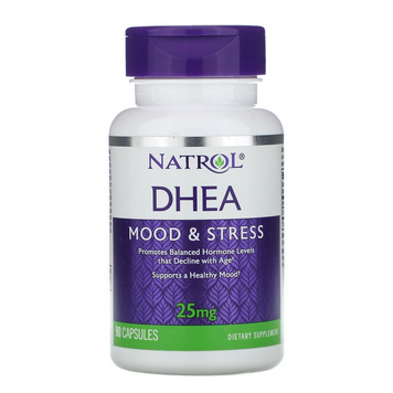 ДГЭА, дегидроэпиандростерон, DHEA, Natrol, 25 мг, 90 капсул (NTL-00590), фото