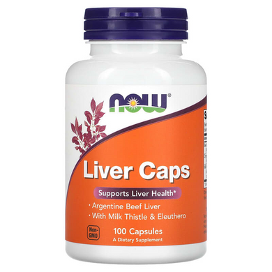 Підтримка печінки, Liver Caps, Now Foods, 100 капсул, (NOW-02432), фото