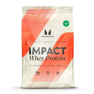 Myprotein, Impact Whey Protein, Сироватковий протеїн, зі смаком натурального шоколаду, 1000 г (MPT-32025), фото