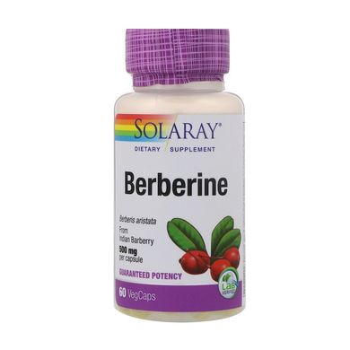 Solaray, Берберін, 500 мг, 60 вегетаріанських капсул (SOR-47705), фото