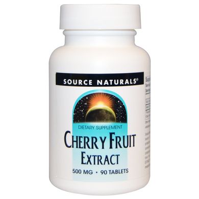 Экстракт вишни, Source Naturals, 500 мг, 90 таблеток (SNS-01681), фото