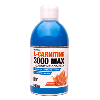 Quamtrax, L-карнітин 3000, апельсин, 500 мл (820536), фото