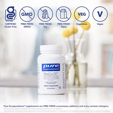 Ресвератрол и куркумин, ResCu-SR, Pure Encapsulations, 60 капсул (PE-01407), фото