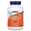 Ультра Омега-3 з вітаміном D 600 EPA / 300 DHA NOW Foods Ultra Omega-3 with Vitamin D - 90 капсул