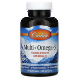 Carlson Labs, Мультивітаміни з Омега-3, 60 гелевих капсул (CAR-15850), фото