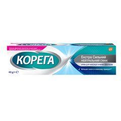 Corega, Корега Екстрасильний, Крем для фіксації зубних протезів, без смаку, 40 г (CRG-15002), фото