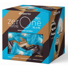 Sporter, Коробка протеїнових цукерок "Zero One" Mix, 15 шт по 15г (817773), фото