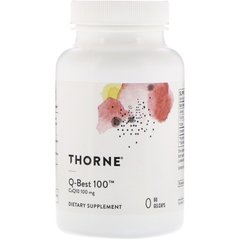 Thorne Research, Q-Best 100, 100 мг, 60 желатиновых капсул (THR-62401), фото
