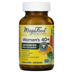 MegaFood, Multi for Women 40+, комплекс витаминов и микроэлементов для женщин старше 40 лет, 120 таблеток (MGF-10322), фото