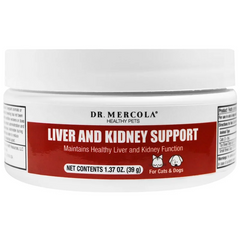 Поддержка печени и почек домашних животных, Liver and Kidney, Dr. Mercola, 39 г (MCL-01505), фото