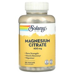 Solaray, Цитрат магнію, 133 мг, 180 вегетаріанських капсул (SOR-37402), фото